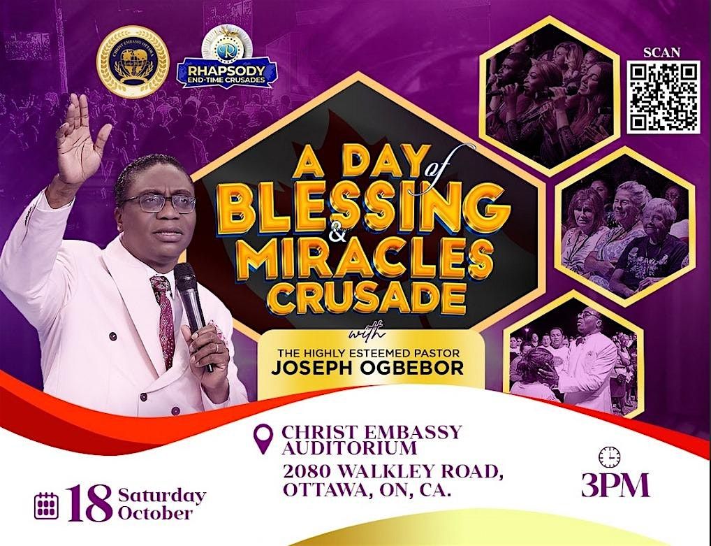 A Day of Blessing and Miracles, 18 October | Event in Ottawa | AllEvents