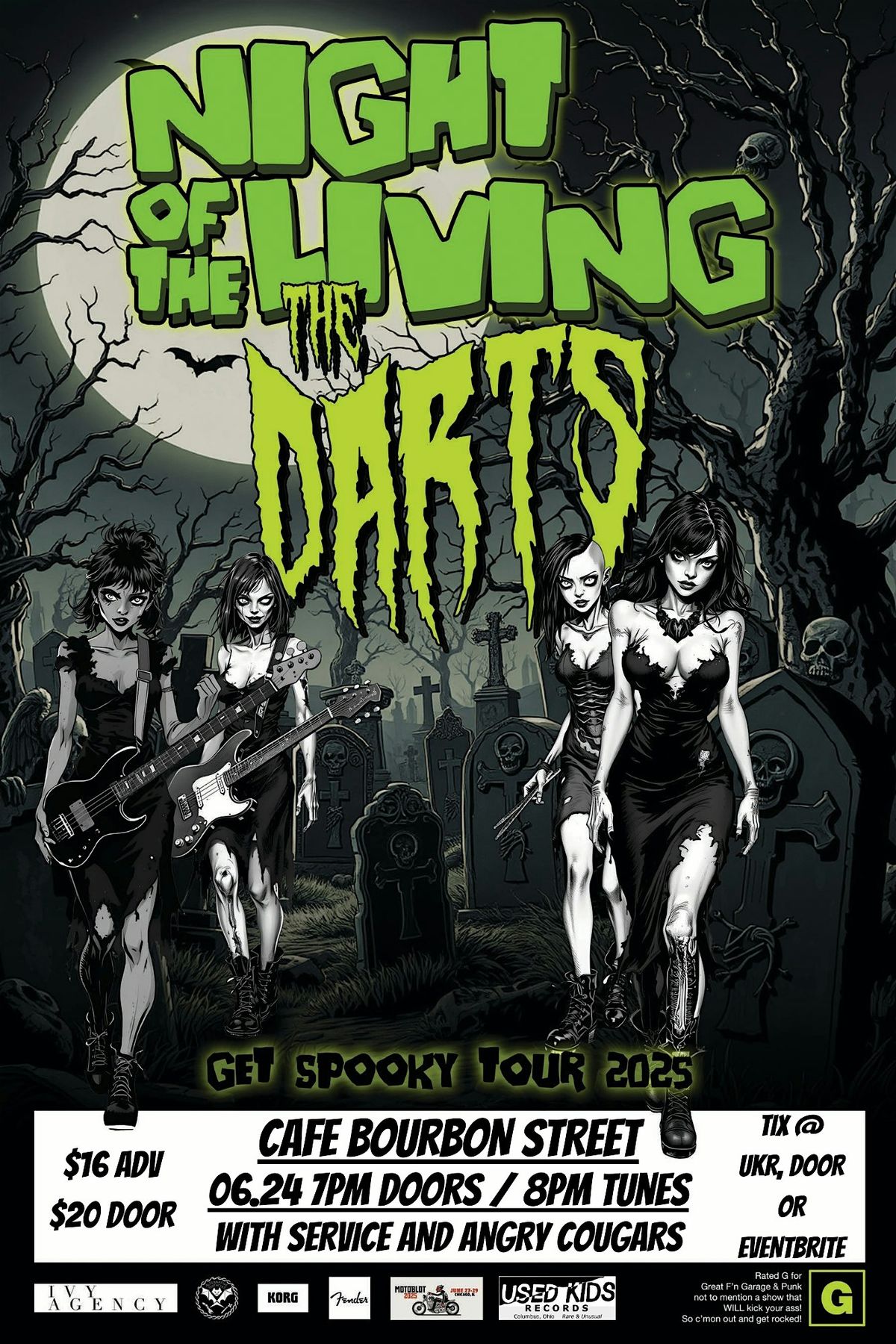 THE DARTS w/ Service & Angry Cougars, 24 June | Event in Columbus | AllEvents
