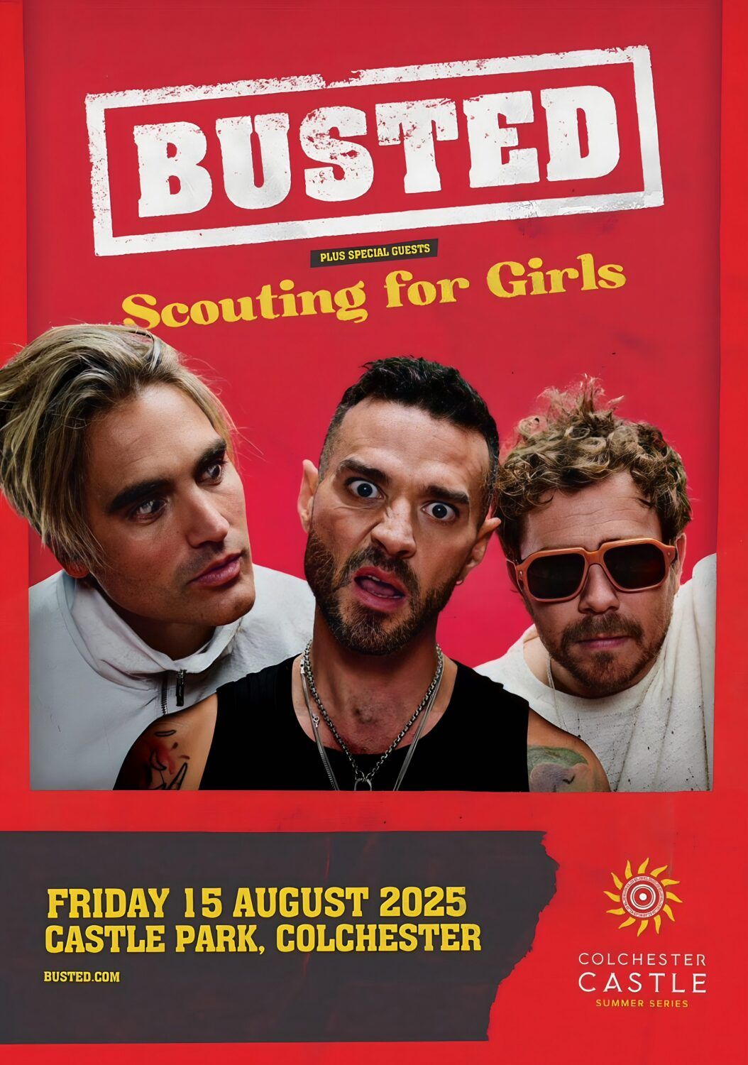 Colchester Castle Summer Series - Busted at Colchester Castle Park, 15 August | Event in Colchester | AllEvents