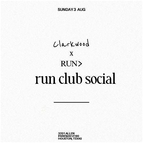 Clarkwood X Run MAS, 3 August | Event in Houston | AllEvents