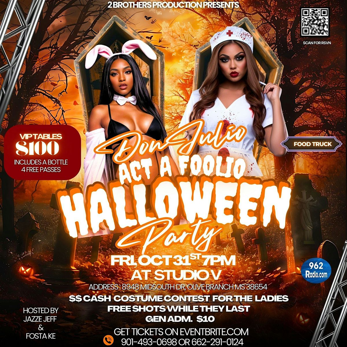 DON JULIO "ACT A FOOLIO" HALLOWEEN PARTY!, 31 October | Event in Olive Branch | AllEvents