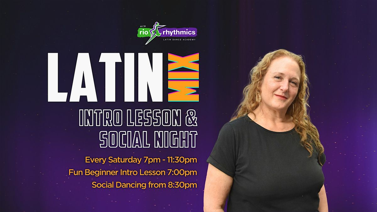 Saturday Night Latin Mix Social Night with Intro Lesson @ 7pm, 18 October | Event in West End | AllEvents