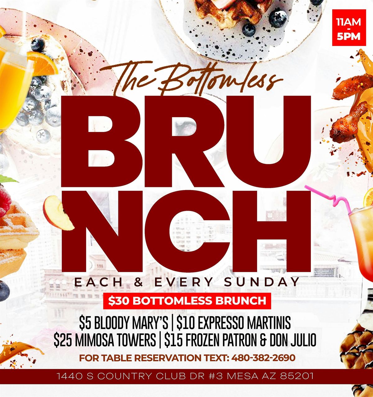 BOTTOMLESS BRUNCH SUNDAYS | Event in Mesa | AllEvents