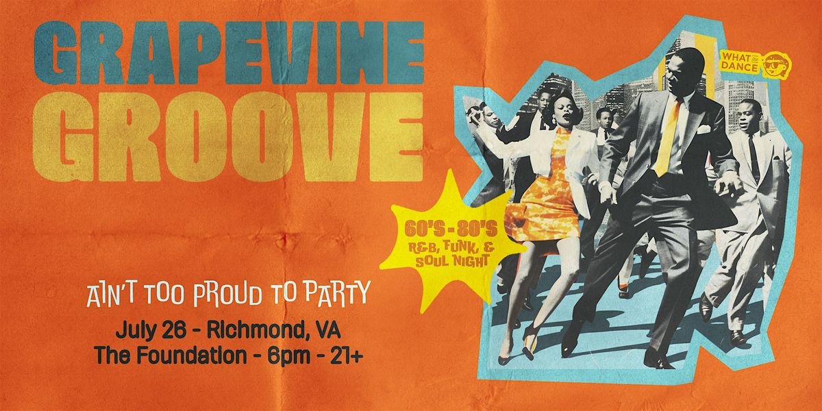 Grapevine Groove: A Motown Inspired Dance Party!, 26 July | Event in Richmond | AllEvents