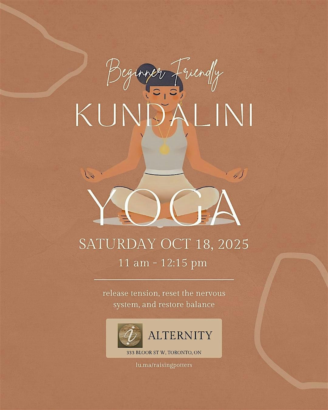 Beginner Friendly Kundalini Yoga ✵ Annex, 18 October | Event in Toronto | AllEvents