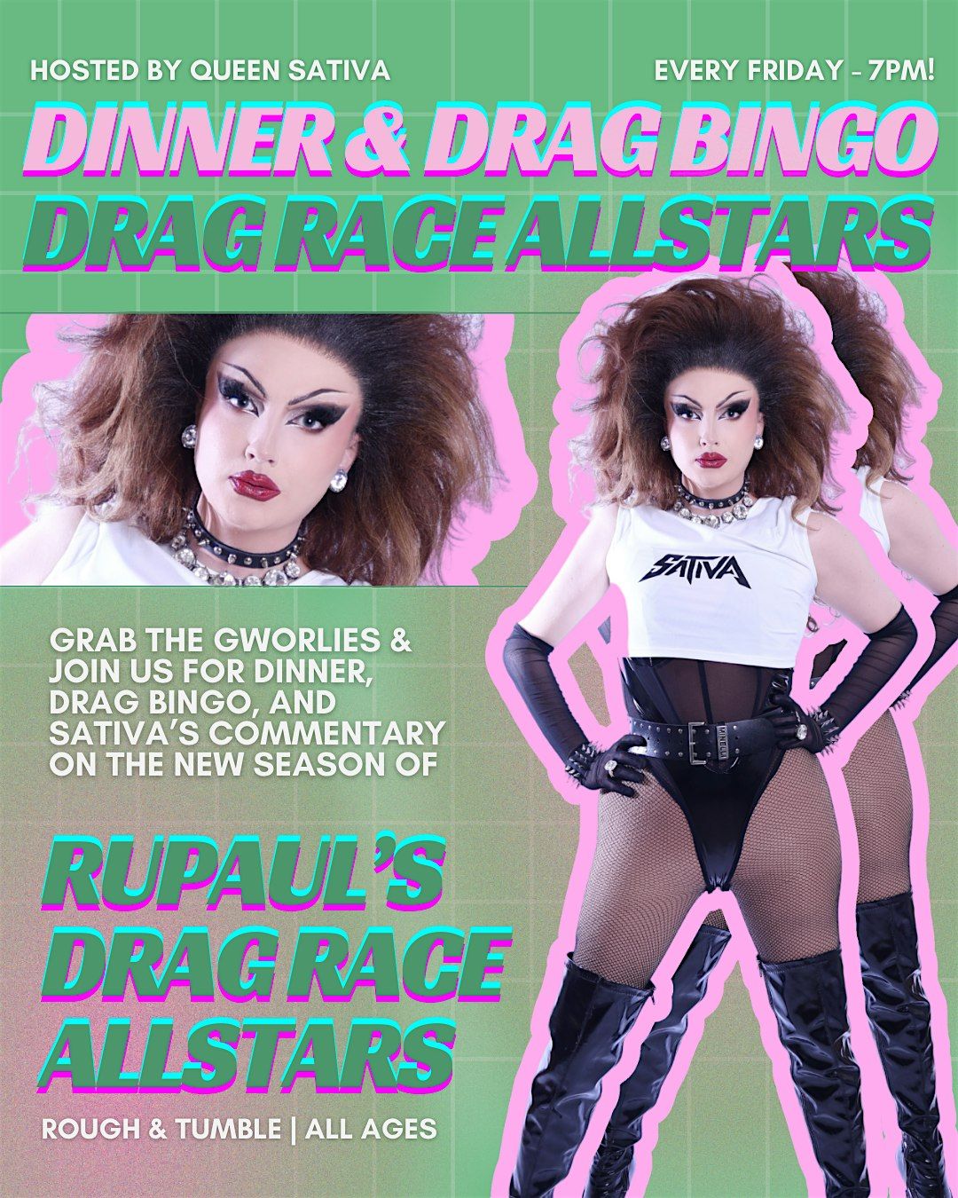 Dinner & Drag Bingo + Drag Race Allstars Watch Party! | Event in Seattle | AllEvents
