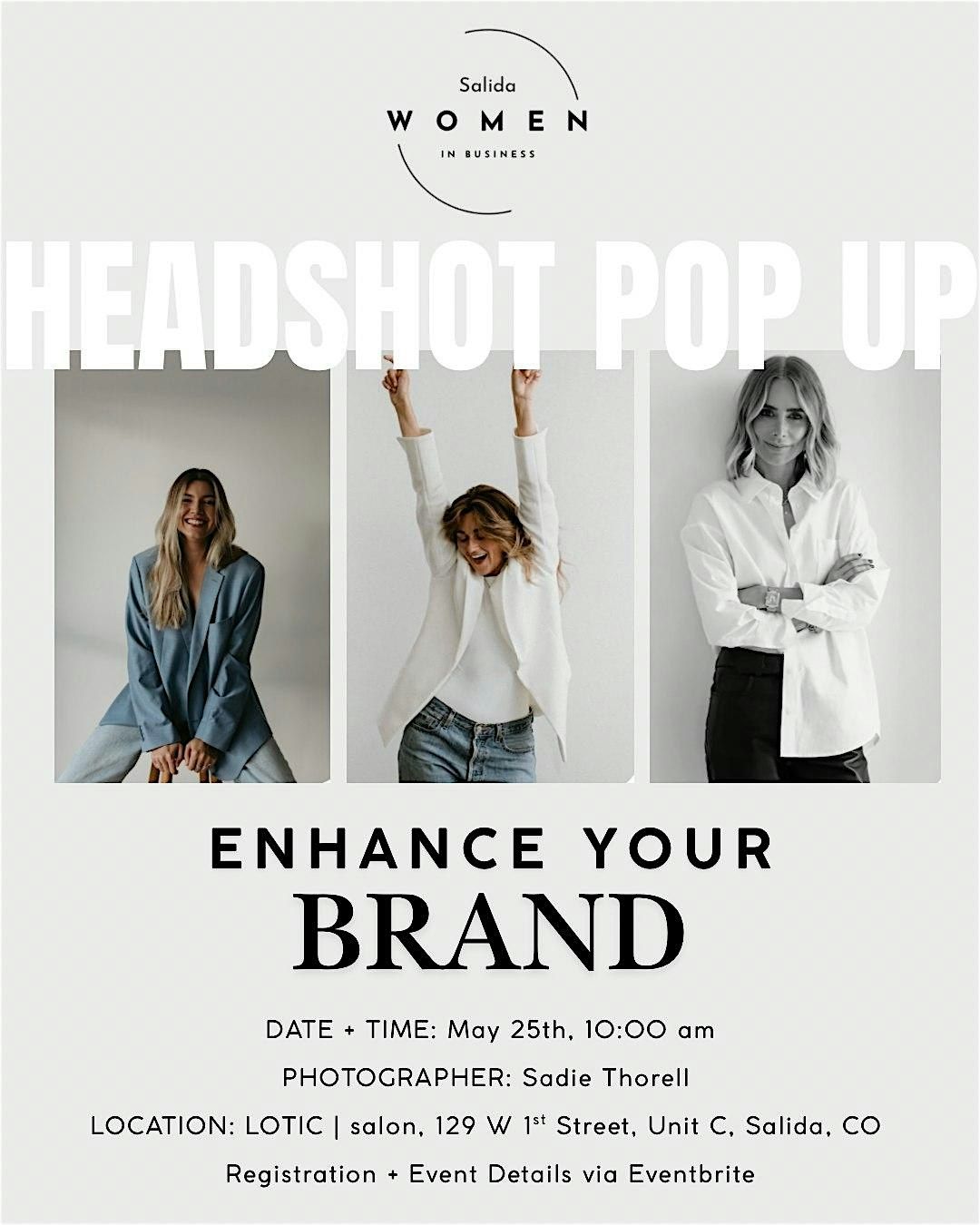 Headshot Pop Up, 25 May | Event in Salida | AllEvents