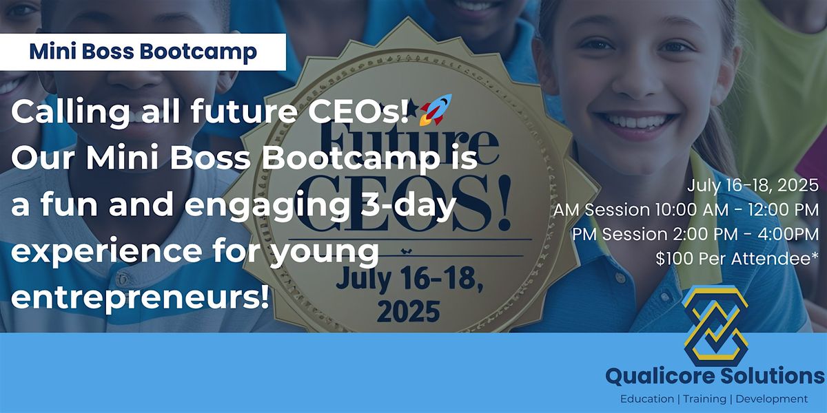 Mini Boss Bootcamp, 16 July | Event in Dededo | AllEvents