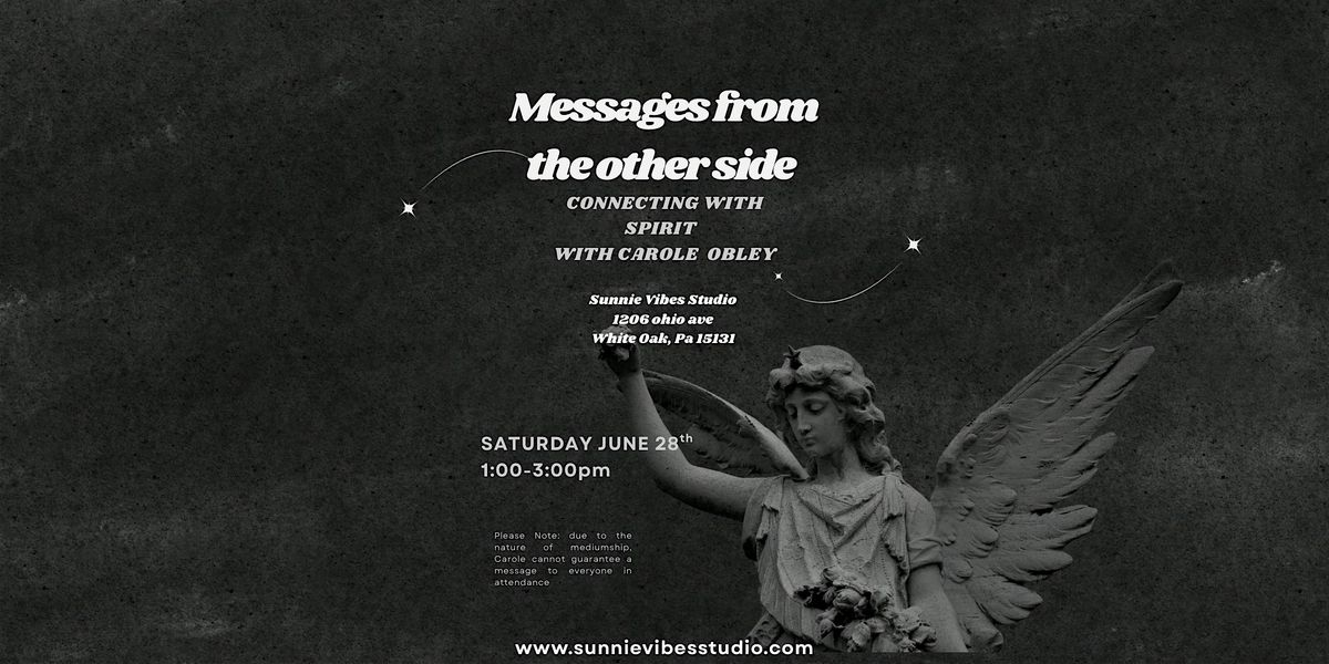 Messages from the other side with Medium  Carole Obley, 28 June | Event in White Oak | AllEvents