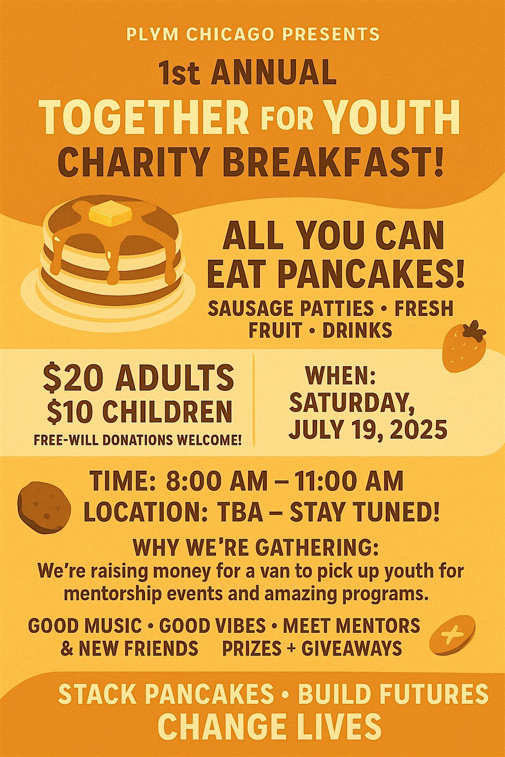 PLYM Chicago Presents 1st Annual Together for Youth Charity Breakfast, 19 July | Event in Portage | AllEvents