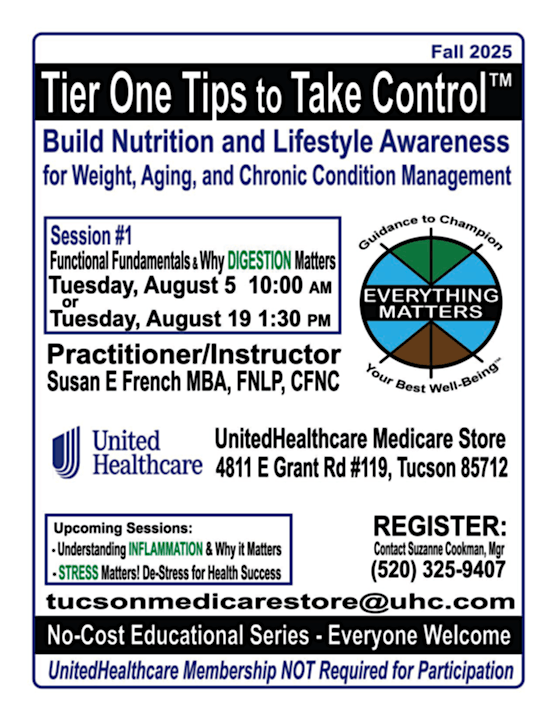 Functional Nutrition - Why Digestion Matters, 19 August | Event in Tucson | AllEvents