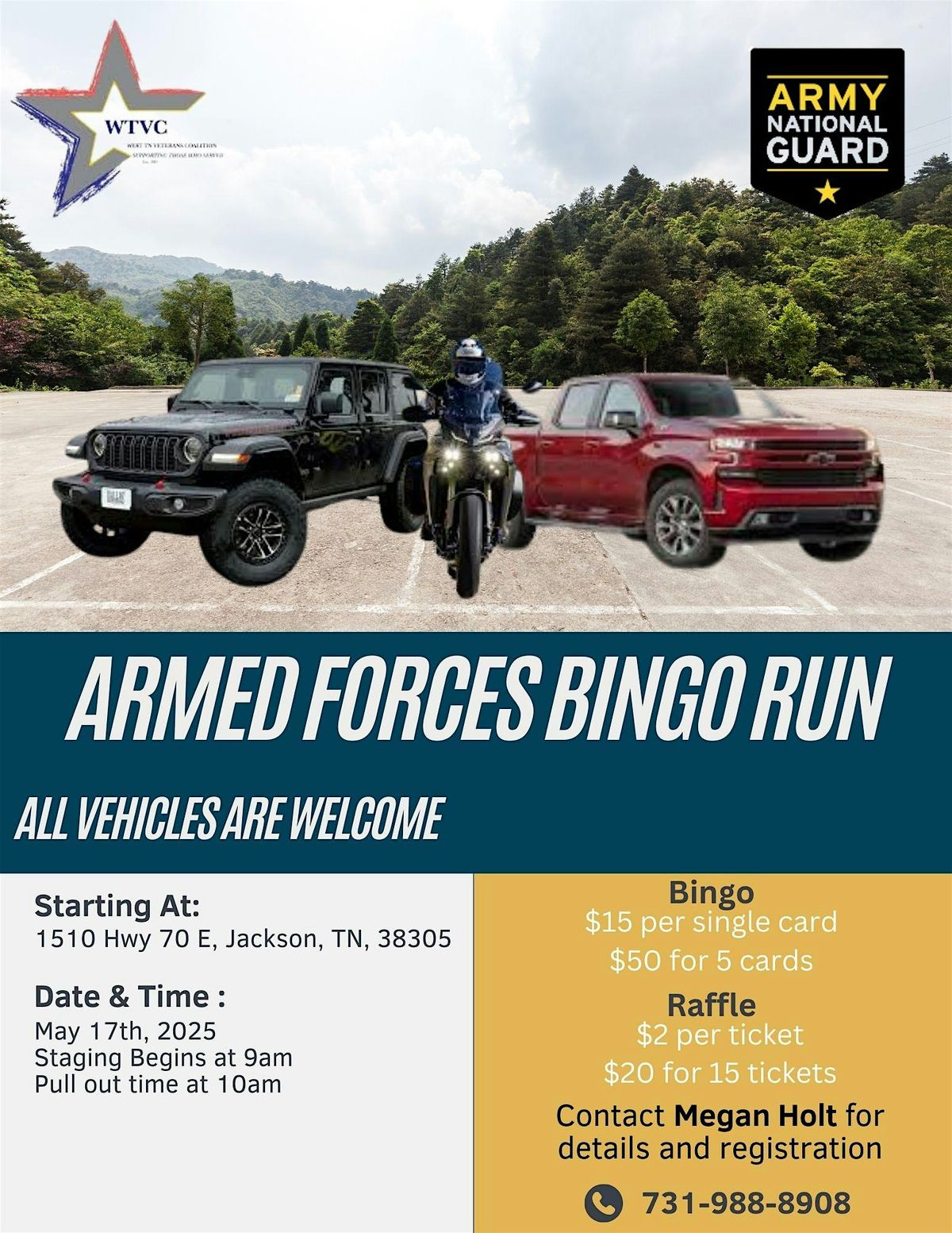 Armed Forces Day Bingo Run, 17 May | Event in Jackson | AllEvents