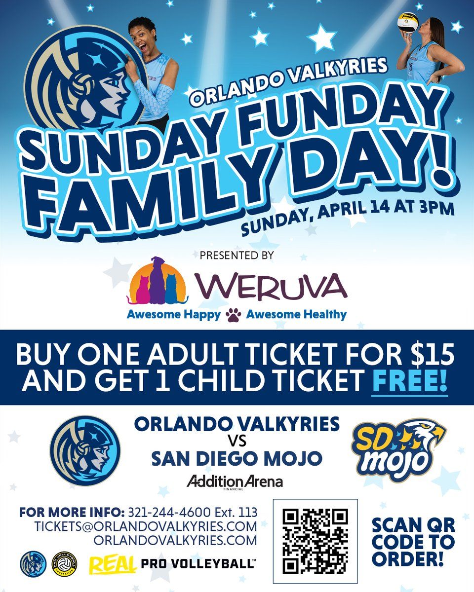 San Diego Mojo at Orlando Valkyries at Addition Financial Arena, 14 March | Event in Bertha | AllEvents