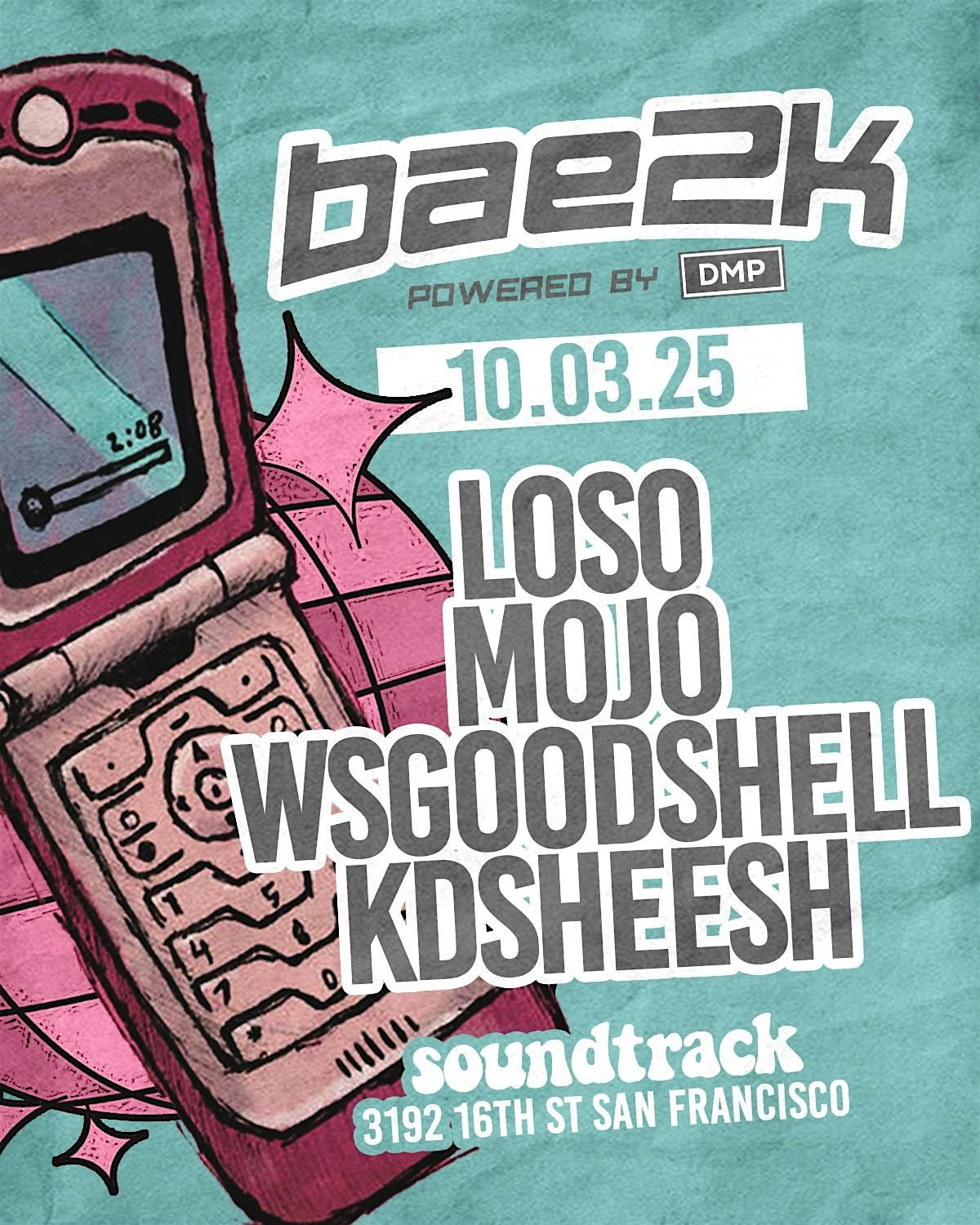 Bae2K Party (Y2K + R&B)  @ Soundtrack SF 10/03/25, 3 October | Event in San Francisco | AllEvents