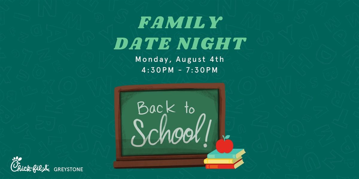 Back to School - Family Date Night, 4 August | Event in Birmingham | AllEvents