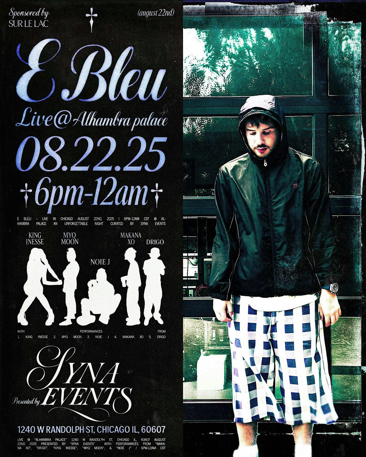 E Bleu Live at Alhambra Palace, 22 August | Event in Chicago | AllEvents