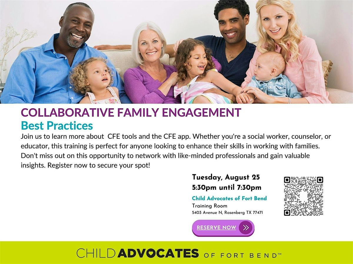 Collaborative Family Engagement Tools Training, 25 August | Event in Rosenberg | AllEvents