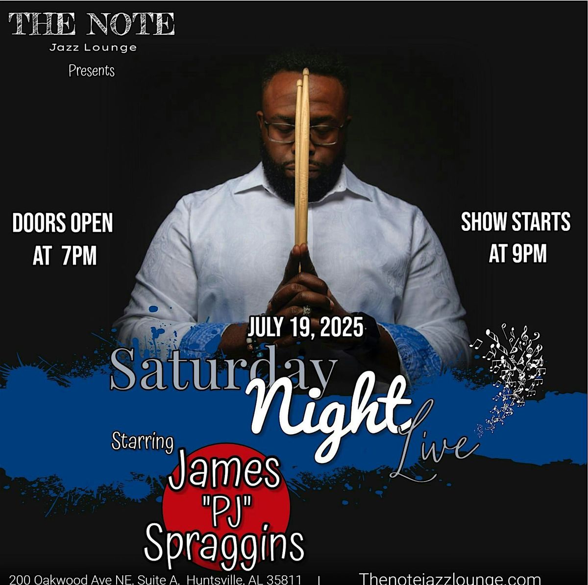 James "PJ" Spraggins at The Note Jazz Lounge!, 19 July | Event in Huntsville | AllEvents