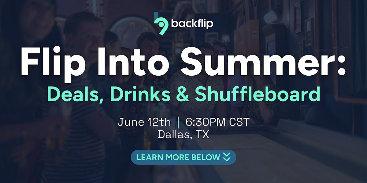 Flip Into Summer: Deals, Drinks & Shuffleboard, 12 June | Event in Dallas | AllEvents