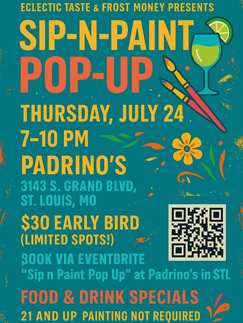 Sip N Paint Pop Up, 24 July | Event in St. Louis | AllEvents