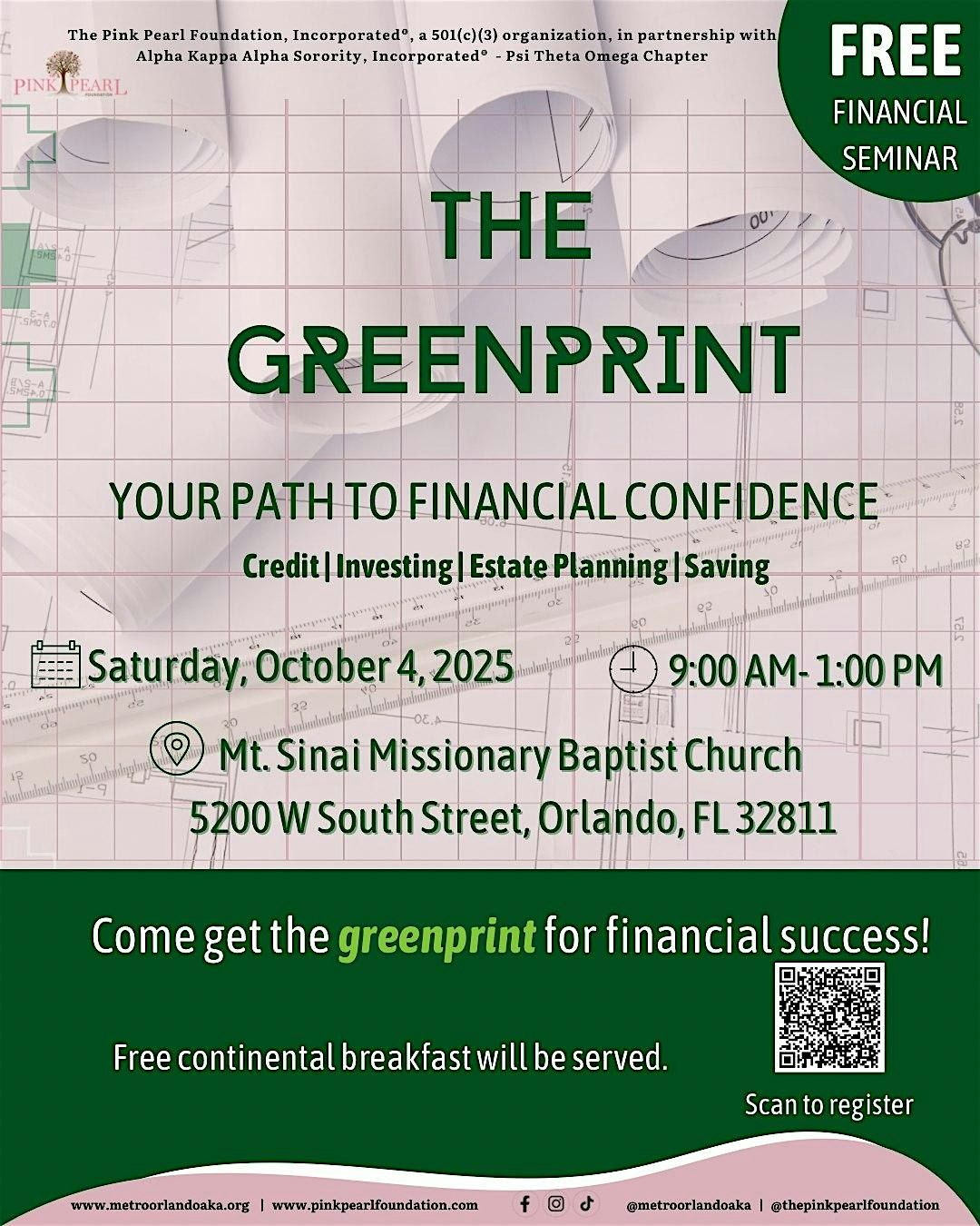 THE GREENPRINT: Your Path to Financial Confidence, 4 October | Event in Orlando | AllEvents