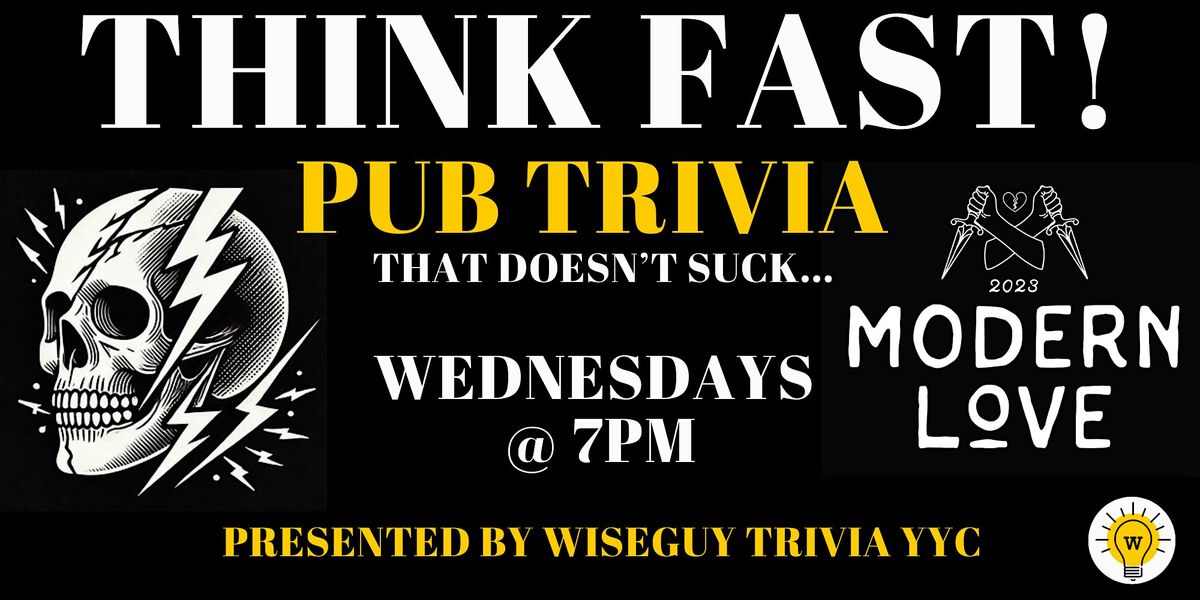 Wednesday Night Trivia at Modern Love! - Calgary | Event in Calgary | AllEvents