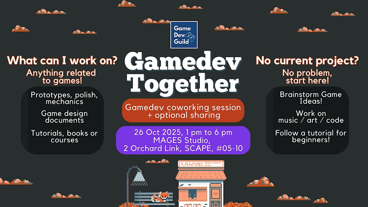 Gamedev Together, 26 October | Event in Singapore | AllEvents