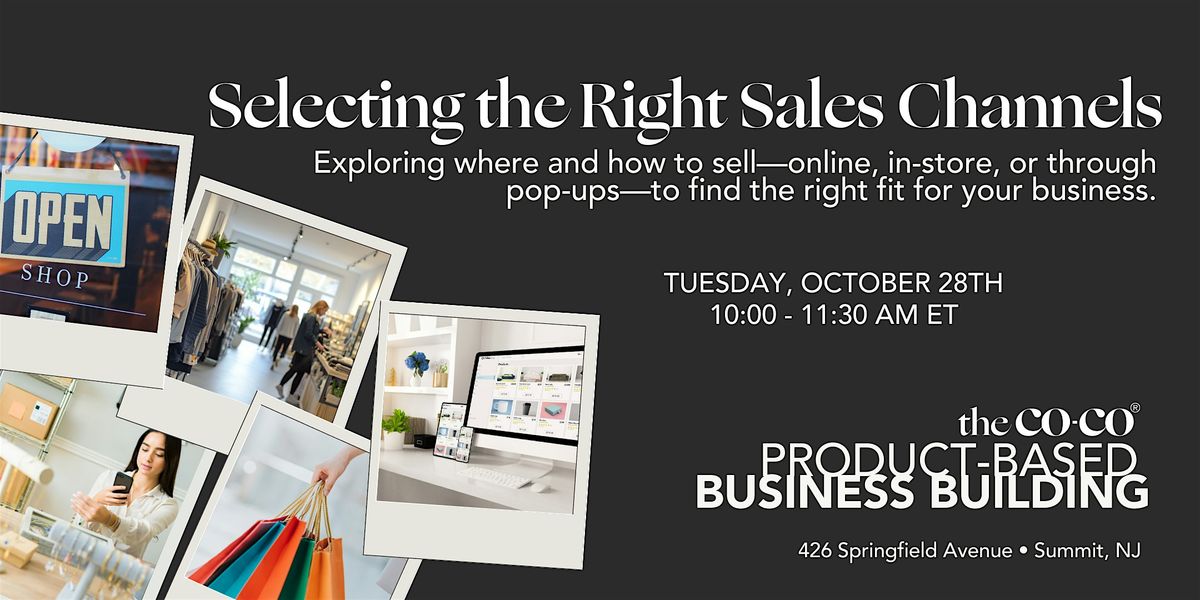 Co-Co Member Exclusive: Product-Based Business Building Group, 28 October | Event in Summit | AllEvents