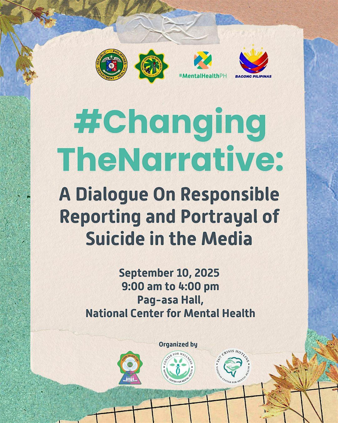 #ChangingNarratives: A Dialogue on Suicide in Media, 10 September | Event in Mandaluyong City | AllEvents