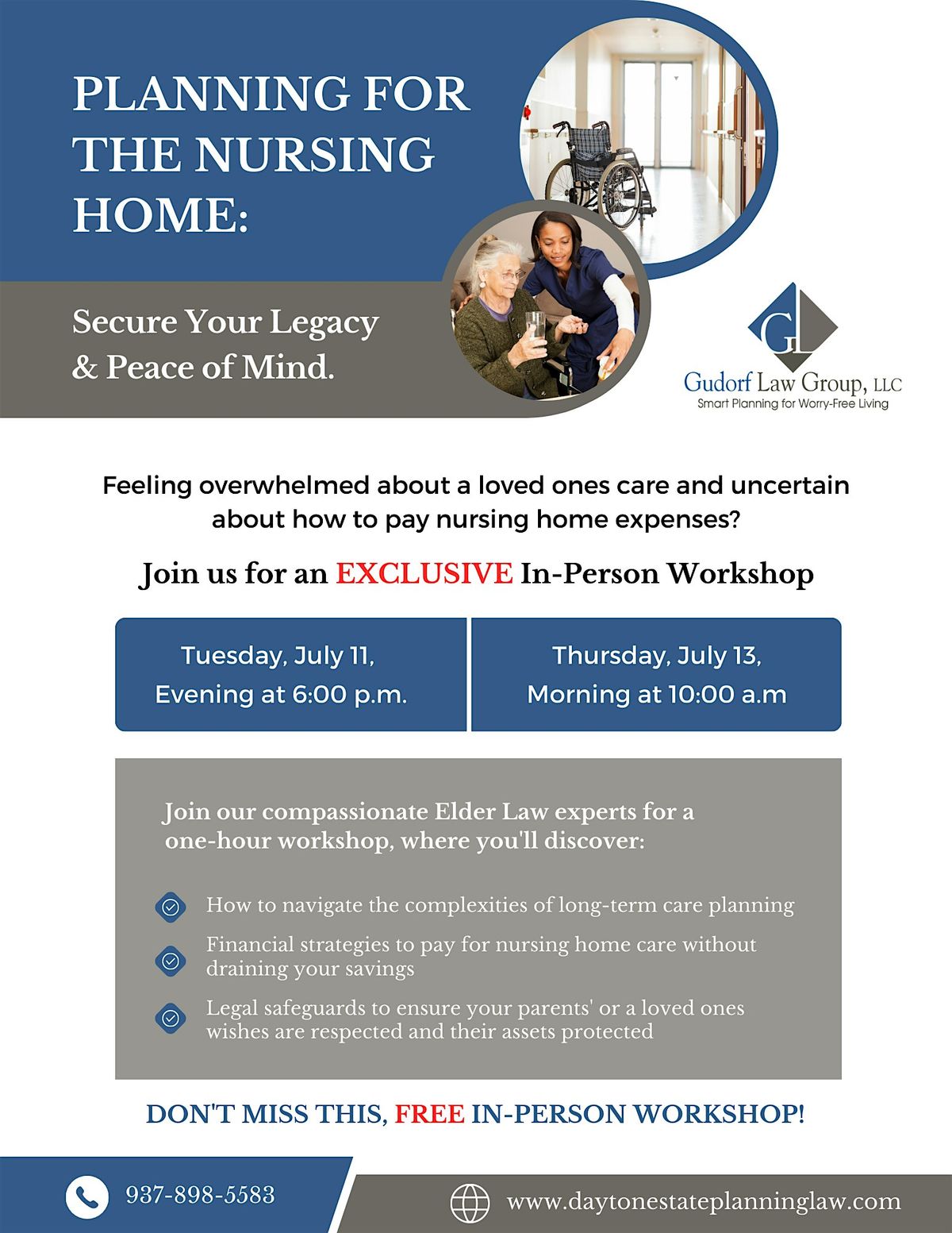 How To Not Go Broke in a Nursing Home, Even If You Think It's Too Late 6/25, 25 June | Event in Dayton | AllEvents