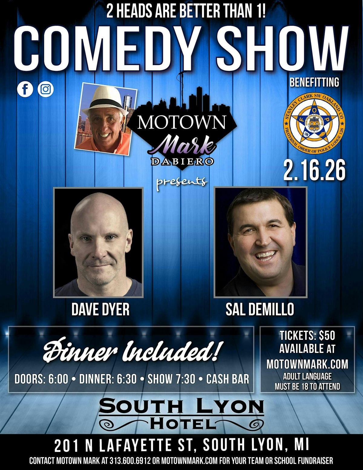 Motown Mark's Comedy Show Returns to South Lyon!, 16 February | Event in South Lyon | AllEvents
