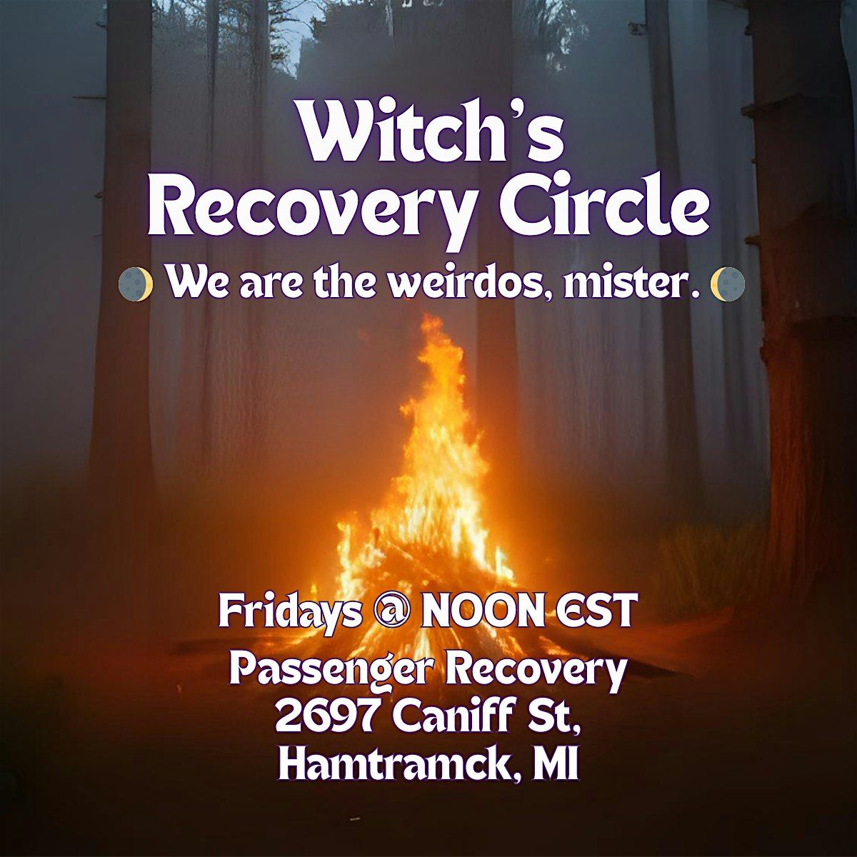 Friday Noon Witch's Recovery Circle | Event in Hamtramck | AllEvents