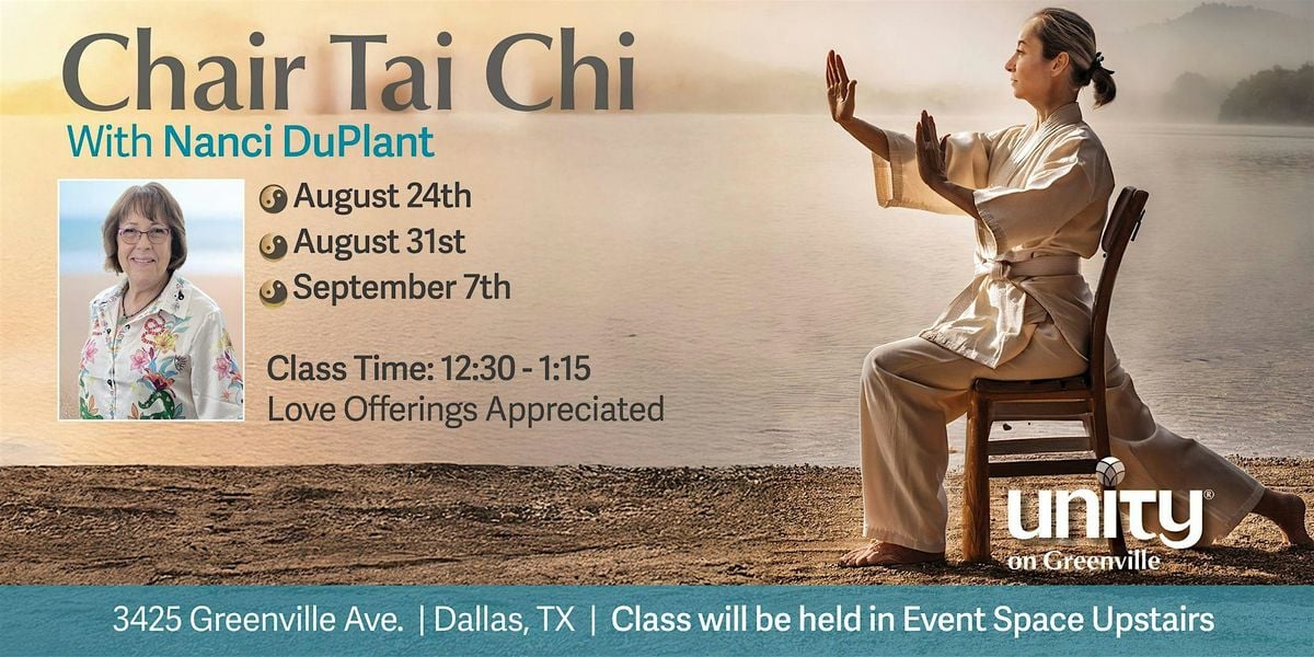 Meditation in Motion – Chair Tai Chi, 31 August | Event in Dallas | AllEvents