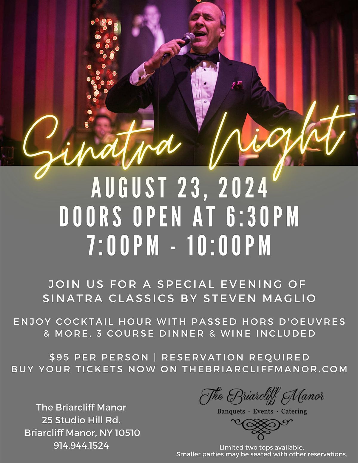 November 7th  Sinatra Night, 7 November | Event in Briarcliff Manor | AllEvents