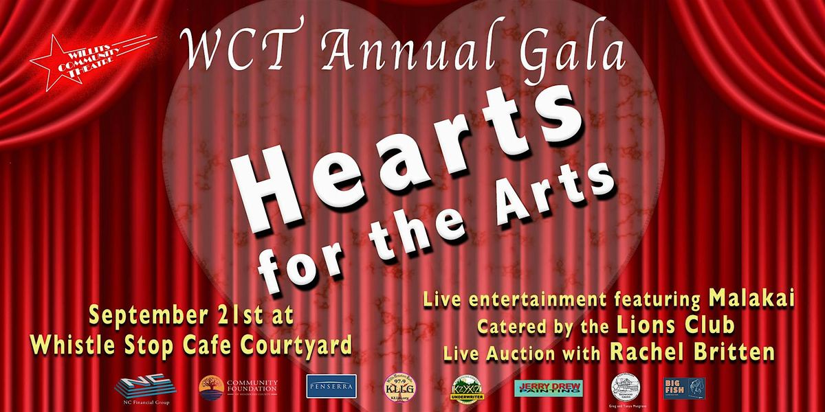 Hearts For The Arts Gala, 21 September | Event in Willits | AllEvents