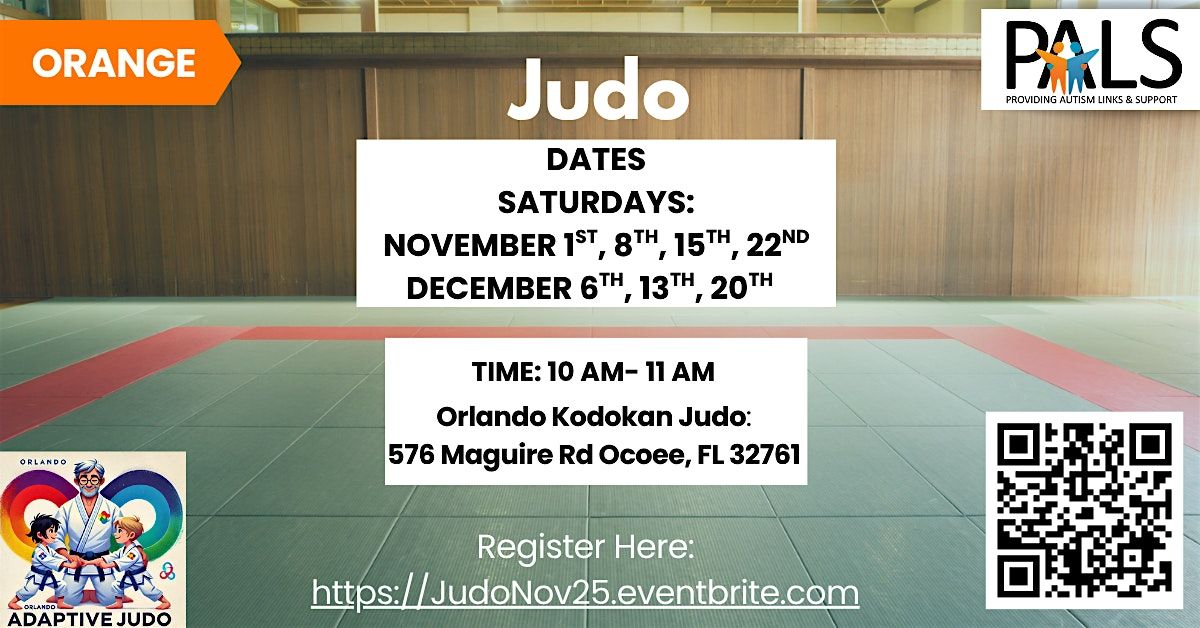 PALS CC: Adaptive Judo November/ December 2025 | Event in Ocoee | AllEvents