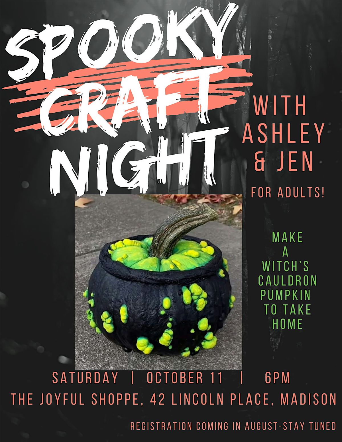 Spooky Craft Night with Ashley & Jen, 11 October | Event in Madison | AllEvents