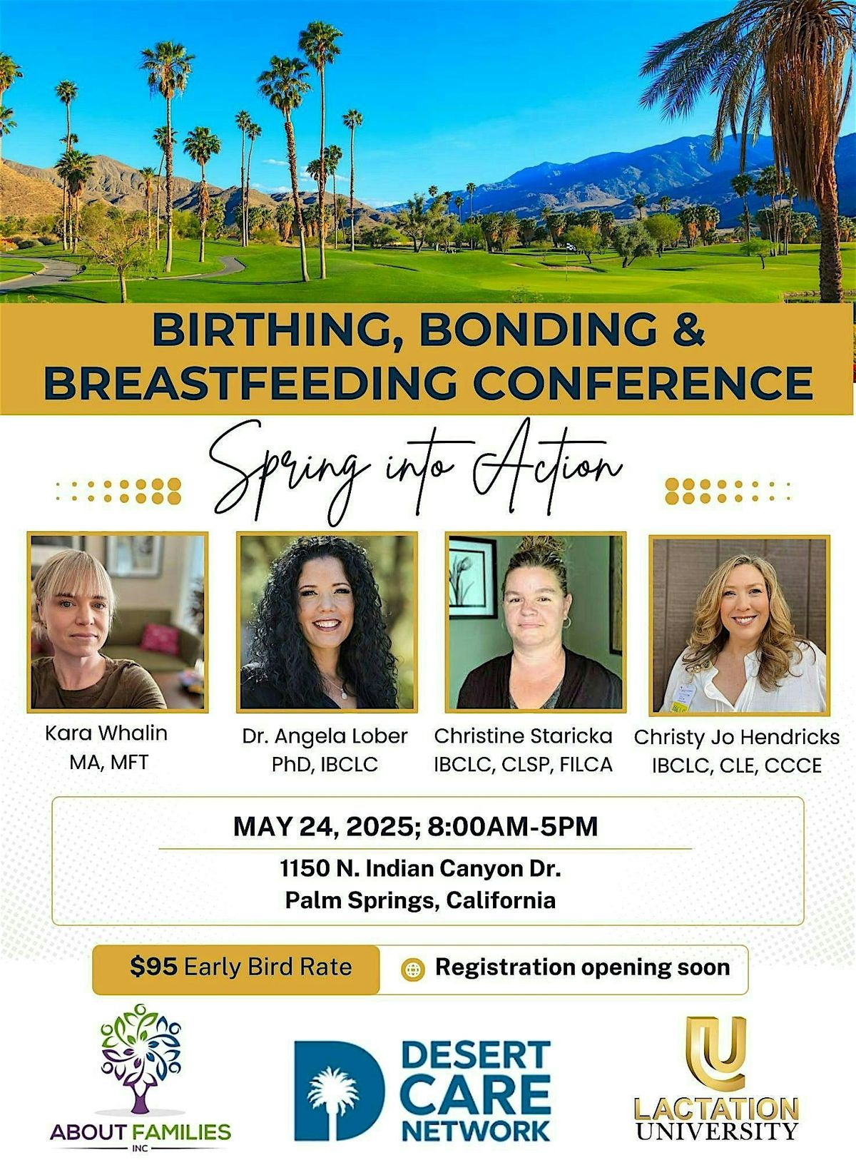 Birthing, Bonding & Breastfeeding Conference 2025 - Spring Into Action!, 24 May | Event in Palm Springs