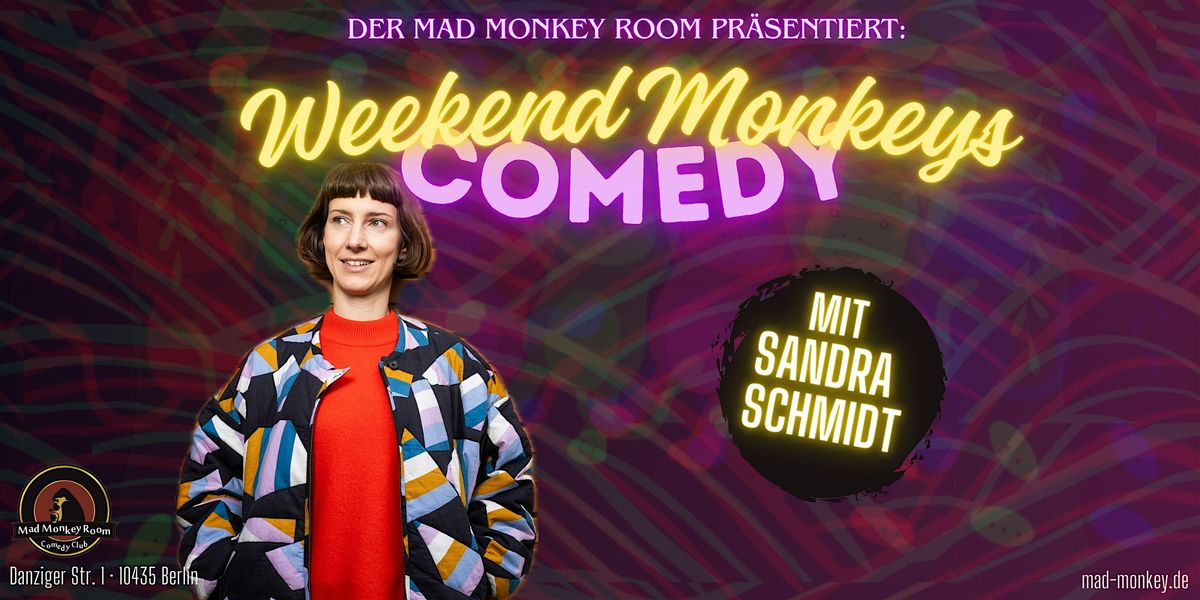 Weekend Monkeys Comedy | MAIN SHOW 20:00 UHR | Stand-up im Mad Monkey Room, 29 November | Event in Berlin