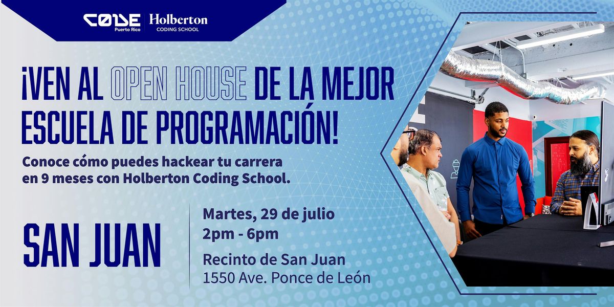 Holberton Coding School  Open House San Juan, 29 July | Event in San Juan | AllEvents