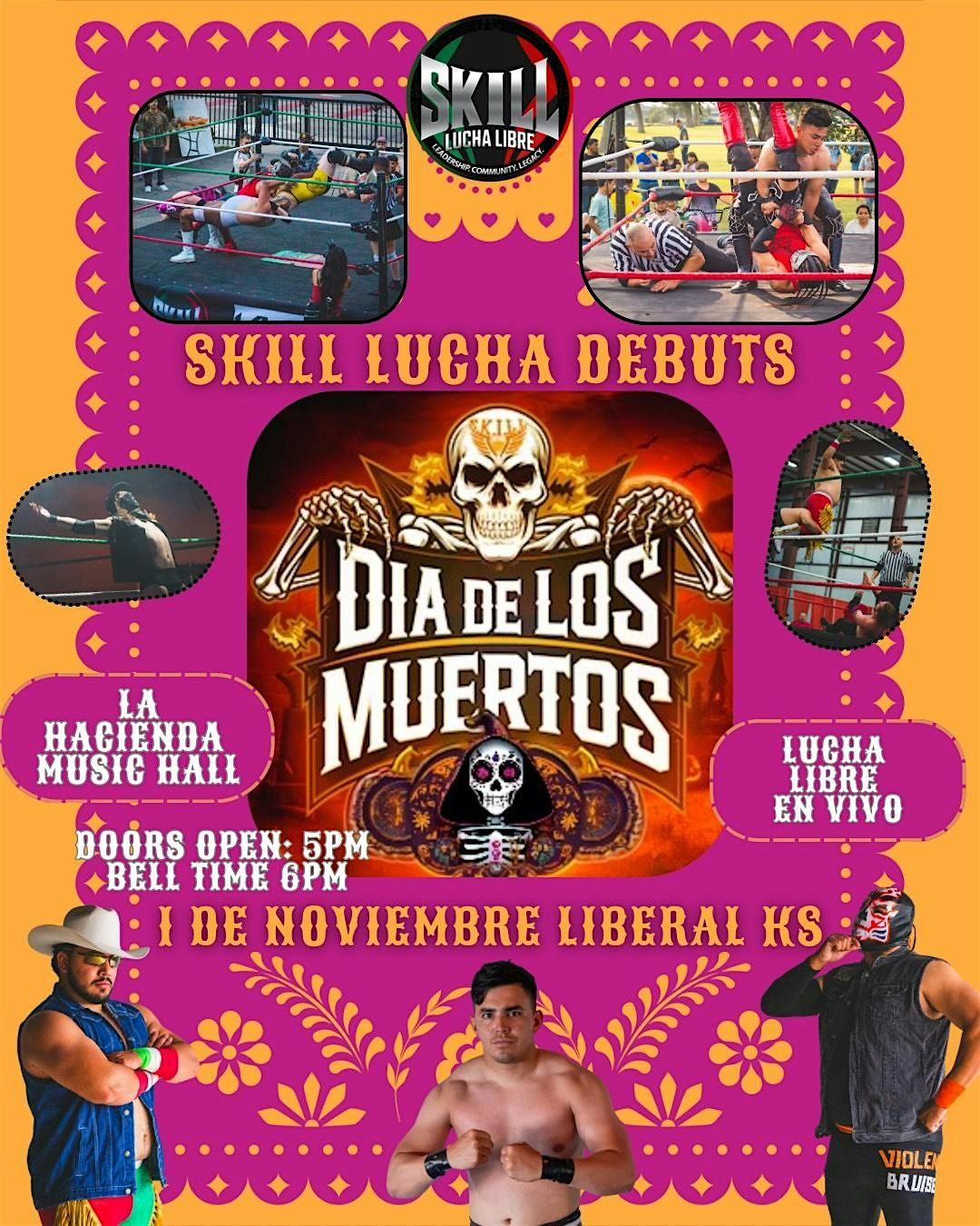 Dia De Los Muertos Liberal Lucha!, 1 November | Event in Liberal | AllEvents