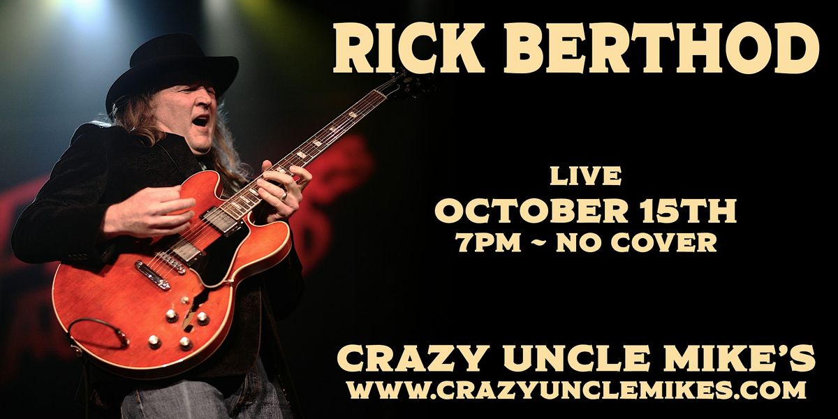 Rick Berthod, 15 October | Event in Boca Raton | AllEvents