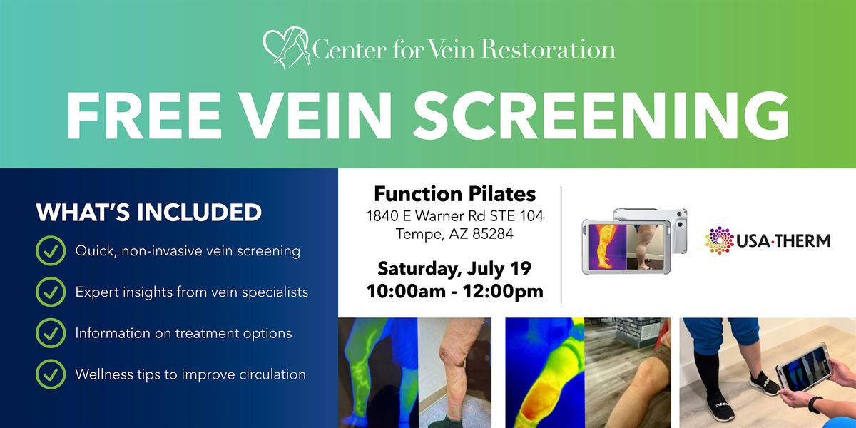 Center for Vein Restoration - Thermpix Event with Function Pilates Tempe, 19 July | Event in Tempe | AllEvents