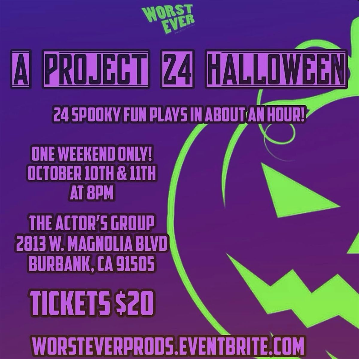 A Project 24 Halloween, 10 October | Event in Burbank | AllEvents