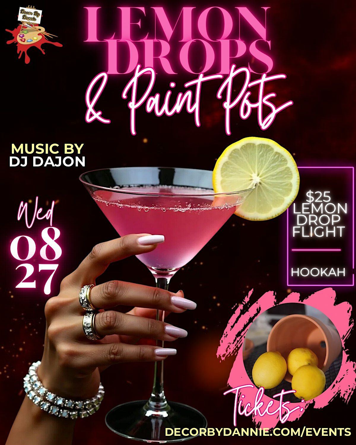 Lemon Drops & Paint Pots Party, 27 August | Event in Indianapolis | AllEvents