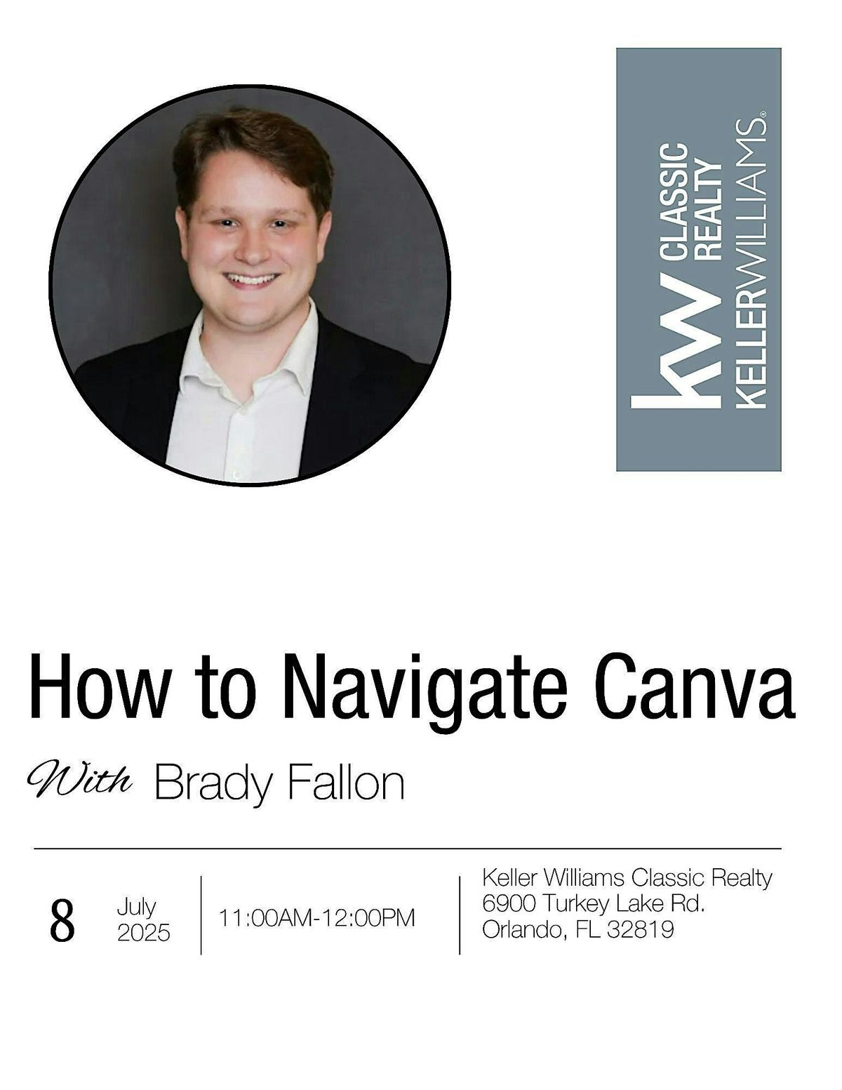 How to Navigate Canva with Brady Fallon, 8 July | Event in Orlando | AllEvents
