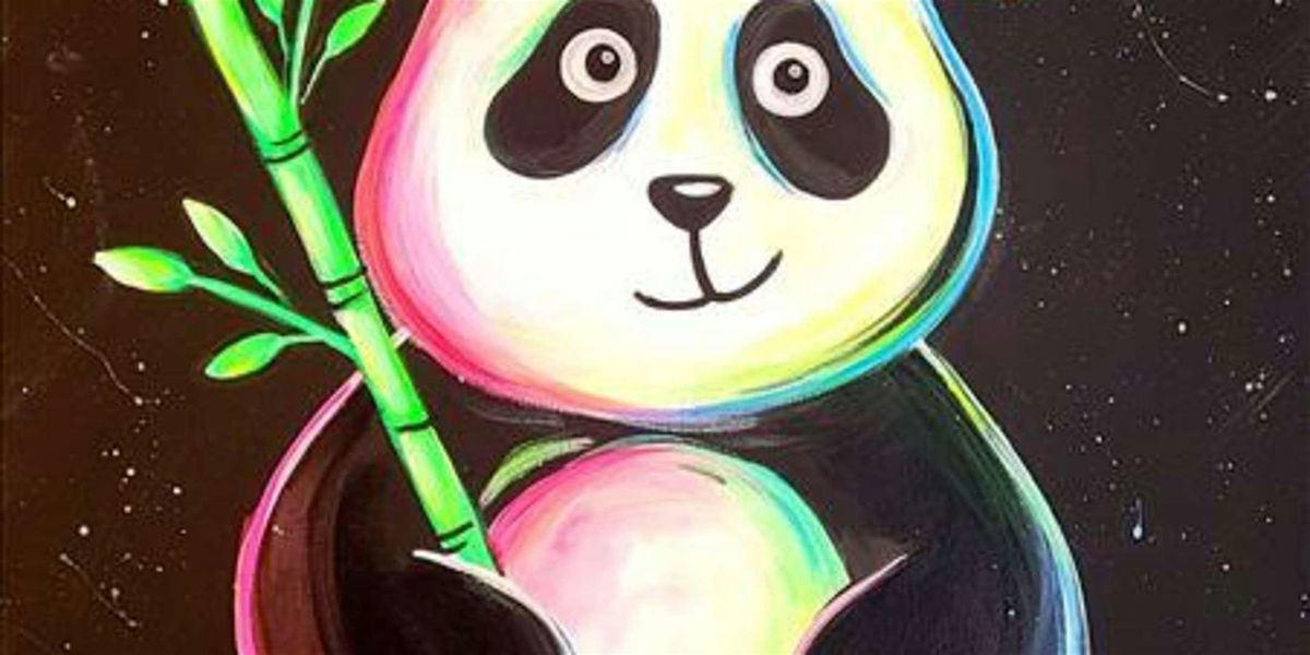 Glowing Panda Art Fun - Paint and Sip by Classpop!™, 2 July | Event in Pearland | AllEvents