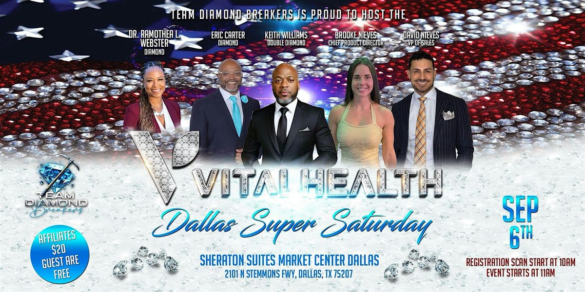 Vital Health: Dallas Super Saturday, 6 September | Event in Dallas | AllEvents
