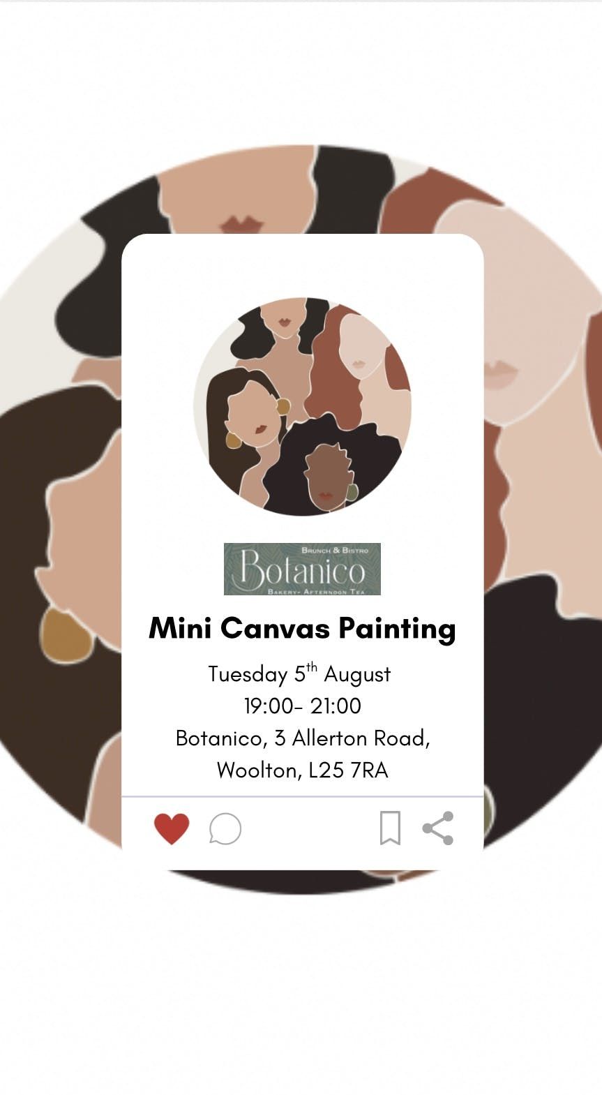GWGT Mini Canvas Painting, 5 August | Event in Speke | AllEvents