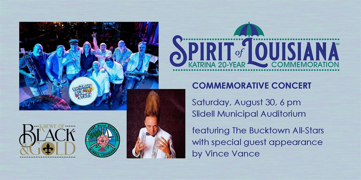 Spirit of Louisiana Katrina 20th Commemorative Concert, 30 August | Event in Slidell | AllEvents